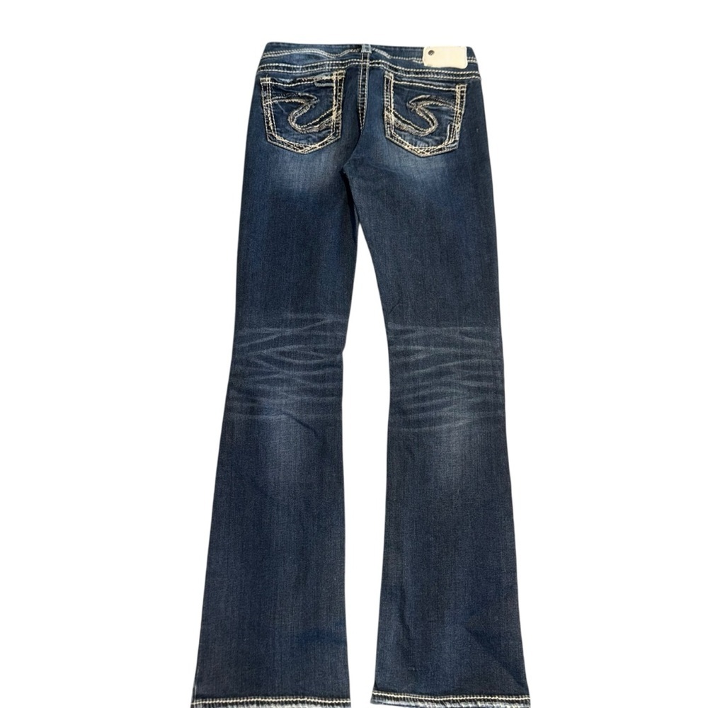 Silver Jeans Tuesday Bootcut W28 L33 Long Dark Wash Low Rise Stretch Denim